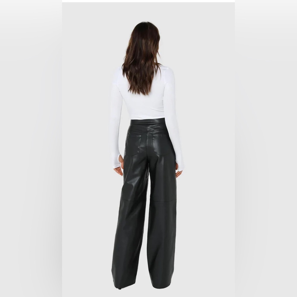 Brand new tags Black Leather Pants - Picture 2 of 16